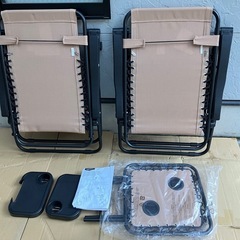 Amazonベーシック 折りたたみ ゼログラビティーチェア 2脚...