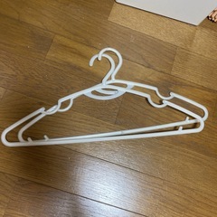 白いプラスティックハンガー