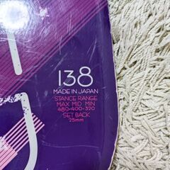 スノーボード IGNIO 138cm ロッカーボード WAX済の画像