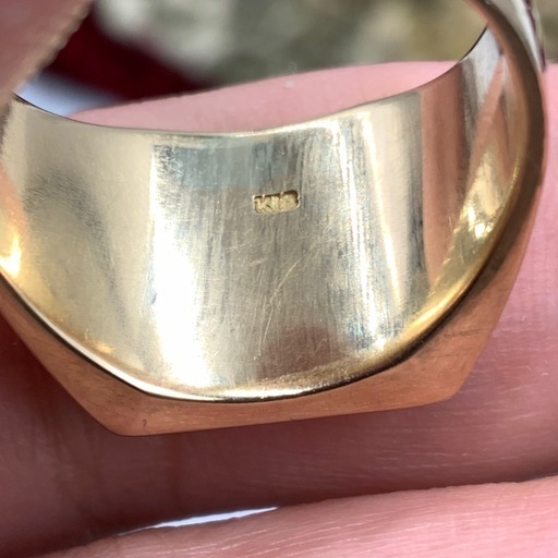 印台　リング　K18 15.1g 約19号