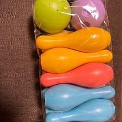 ボウリングセット ボウリングピン10本 ボール2個の画像