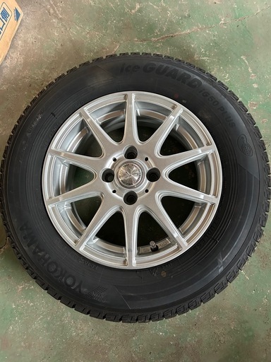 185/70R14⭐️18年製スタッドレス⭐️YOKOHAMAバリ目4本屋根下保管