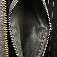 SAINT LAURENT PARIS 長財布 レザー 黒の画像