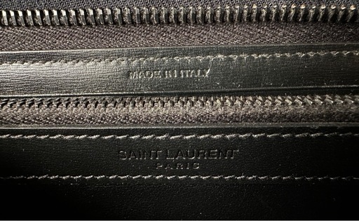 SAINT LAURENT PARIS 長財布 レザー 黒