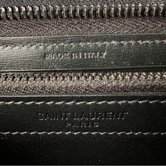 SAINT LAURENT PARIS 長財布 レザー 黒の画像