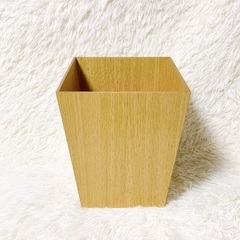 ゴミ箱　スクエア　木製　シンプル　ナチュラルウッド　家具