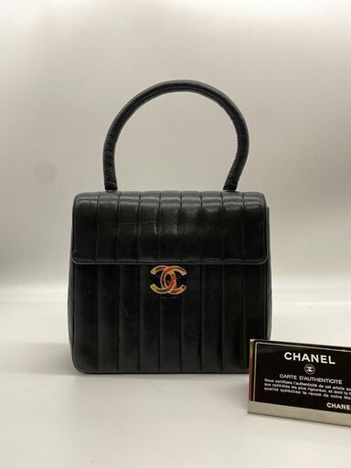 【カードあり正規品】CHANEL シャネル　マトラッセ　ハンド バッグ　ブラック