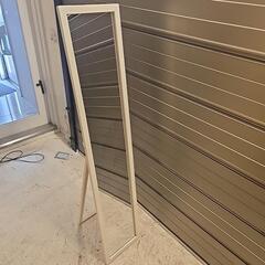 美品 スタンドミラー 姿見 ホワイトの画像