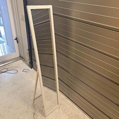 美品 スタンドミラー 姿見 ホワイト