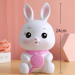 【新品】うさぎ貯金箱　貯金箱コインバンク　賽銭箱　可愛い　プレゼント　大容量の画像
