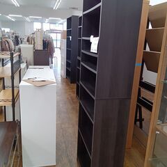 ★ジモティ割あり★  本棚 ダークブラウン H184×D29×W56 クリーニング済み MT3308の画像