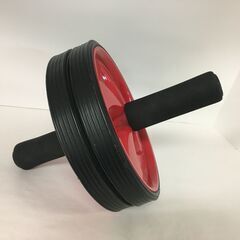 JM19381) ★大特価★トレーニング用品 腹筋ローラー/アブローラー ブラック×レッド 中古品【取りに来られる方限定】の画像