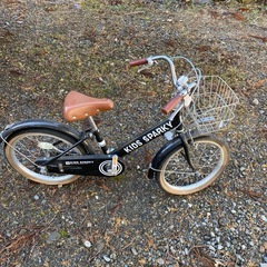 子供用　自転車　キッド　黒　ブラック　13インチ　の画像
