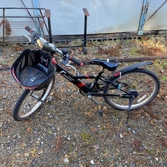 子供用　自転車　キッズ　黒　ブラック　ギア付き　シマノ　SHIM...