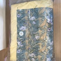【あげます】新品同様、昭和な感じの敷布団、掛け布団セット シング...