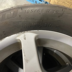 15インチアルミタイヤホイールセット　4本の画像