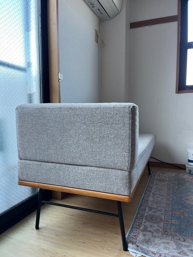 unico ウニコ ファニート オーク材 arm bench 2人掛ソファー