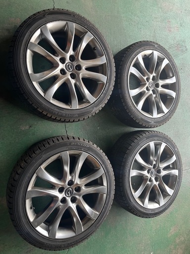 マツダ　スタッドレス付きアルミホイール　商談中