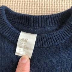 美品！クリスマスニット　80-90の画像