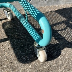 収納ワゴン 収納ラック　キッチンワゴン デスクサイドワゴン バスケットワゴン 作業ワゴン スチールワゴン オムツ収納 収納ワゴン ターコイズブルー の画像