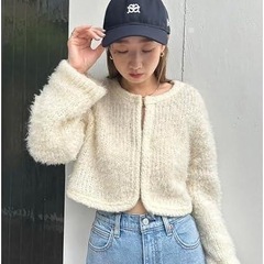 【新品】スナイデル ファーライクニットジャケット レディース snidelの画像