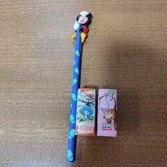ディズニー ミッキー
鉛筆HB 
消しゴム　
3点セット