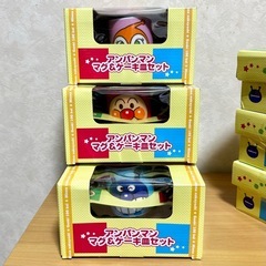 アンパンマン マグ & 茶碗セット マグ　& ケーキ皿セット アンパンマン ばいきんまん ドキンちゃん 6個セットの画像