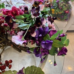 【決まりました】造花・ハニカム他　室内飾りつけ用品 の画像