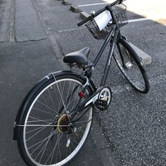 ★ジモティ割あり★  自転車 27 ブラック クリーニング済み KJ7469の画像