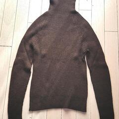 【中古品】BENETTON　Italy　タートルネックセーター　焦げ茶