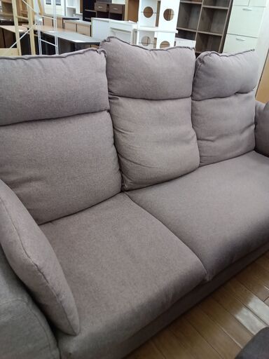 ★ジモティ割あり★  ソファ チャコール H63×D83×W190 クリーニング済み TK3874