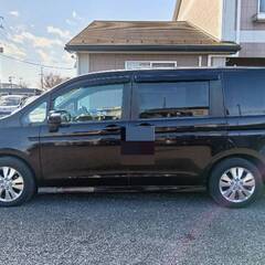 【車検2年付き☆コミコミ33万5000円】平成21年　ホンダ　ステップワゴン　スパーダ　8人乗り　2WD　黒　走行距離149,000㎞　両側スライドドア・ナビ・ETCの画像