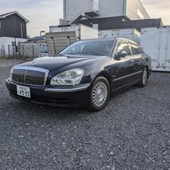 希少な日産最高級車　プレジデント　ソブリン　本革シート　紺メタ　...