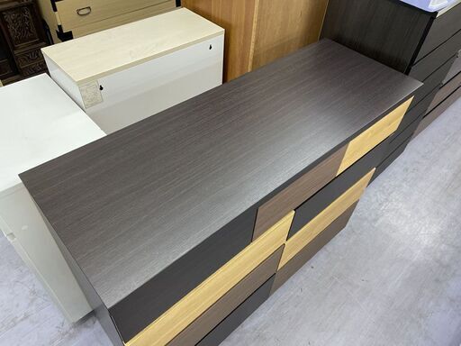 ニトリ ローチェスト カレナ 120LC DBR 箪笥 タンス 衣類収納 チェスト 札幌市手稲区