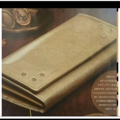 アビステ　ゴールド財布　新品箱入りの画像