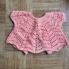 ベビー手編みカーディガンの画像