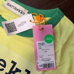 マリメッコTシャツ　60周年　黄色の画像