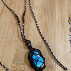 handmadeラブラドライトネックレス