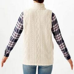 ★複数割★美品★セルヴァン毛布でつくったふわふわベストの画像