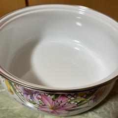 値下げ、28cmホーロー鍋、訳ありの画像