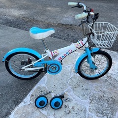 キッズ自転車16インチ（補助輪付属あり）