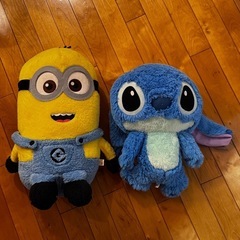 ミニオンとスティッチのぬいぐるみ