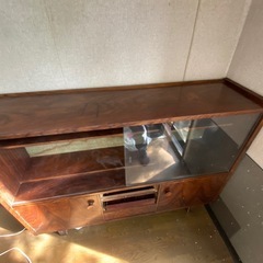 昭和レトロ　サイドボード/飾り棚の画像