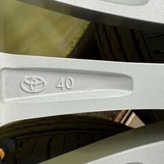 【新車外し】　40系アルファード ヴェルファイア　純正タイヤ・アルミ4本セット　225/65/17 PCD120/5H YOKOHAMA ADVAN03の画像