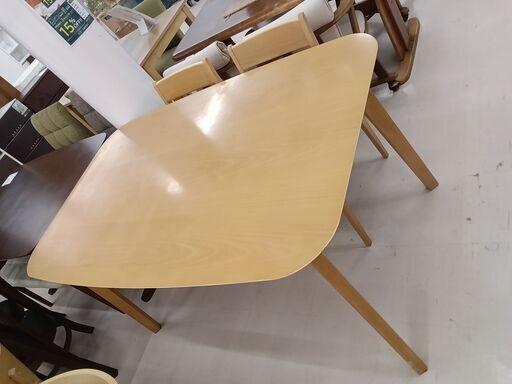 ★ジモティ割あり★  ダイニングセット ベージュ W145×D90×H72 クリーニング済み TC6669