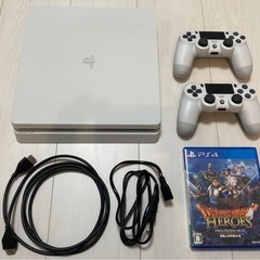ホワイト PlayStation 4 本体 コントローラー2個付き