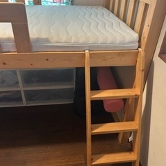 【シングルベッド🛌 】子供部屋❣️ワンルーム❣️1人暮らし❣️空間活用に最適‼️ 家具 オフィス用家具 机の画像