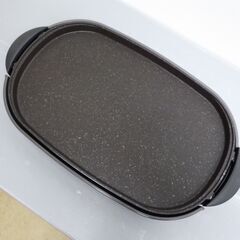 2013年製 パナソニック ホットプレート 平面+波型焼肉 プレート 蓋付き 配達設置対応 マーブルコート ヒーター分離式 Panasonic NF-WM2 シルバーの画像