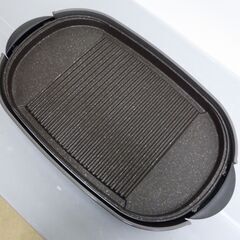 2013年製 パナソニック ホットプレート 平面+波型焼肉 プレート 蓋付き 配達設置対応 マーブルコート ヒーター分離式 Panasonic NF-WM2 シルバーの画像