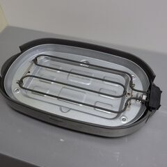 2013年製 パナソニック ホットプレート 平面+波型焼肉 プレート 蓋付き 配達設置対応 マーブルコート ヒーター分離式 Panasonic NF-WM2 シルバーの画像